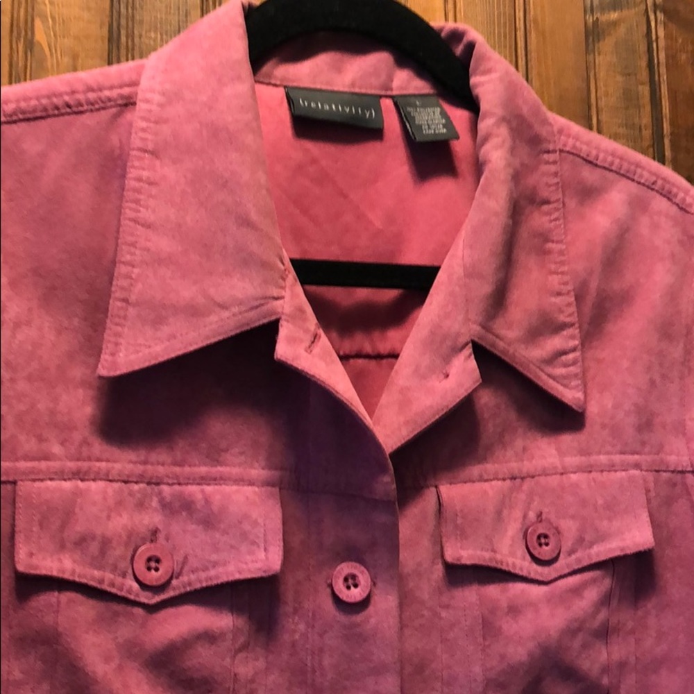 Women’s Relativity Brand Faux Suede Raspberry L